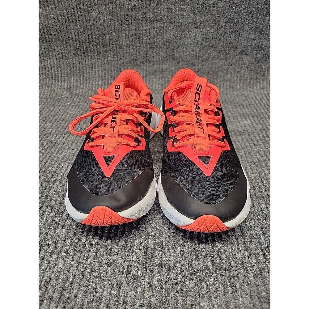 Under Armour Scramjet 4 Kids Running Shoes Black Neon Orange 3025535-002 4.5Y